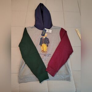 Kids Polo Fleece Hoodie